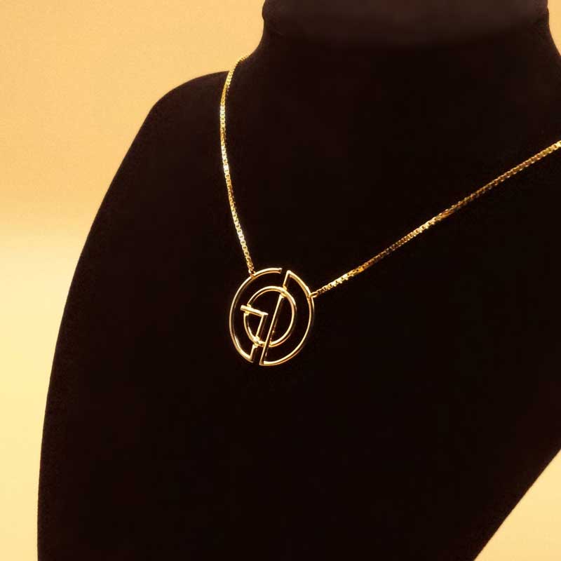 GoDLogo necklace box chain silver