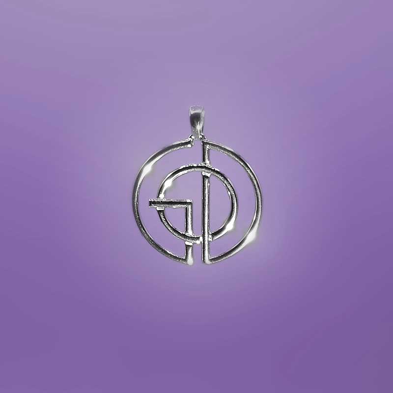 GoDLogo pendant silver